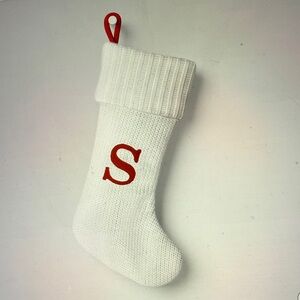 Wondershop White Stocking with Red Letter